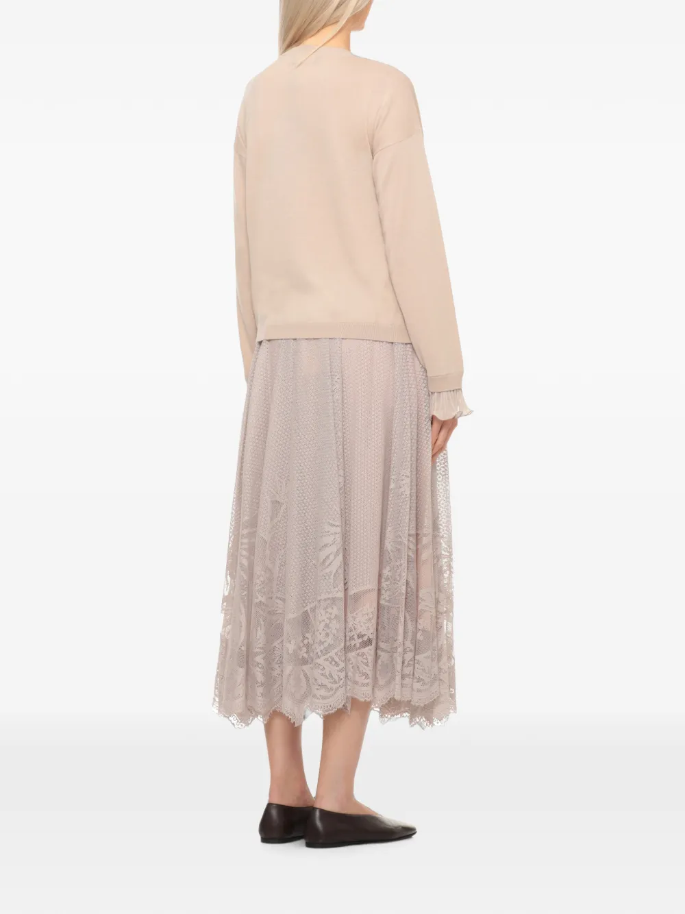 Fabiana Filippi Trui met geplooide afwerking Beige
