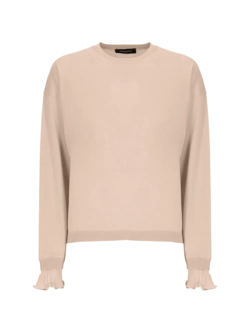 Fabiana Filippi Trui met geplooide afwerking Beige