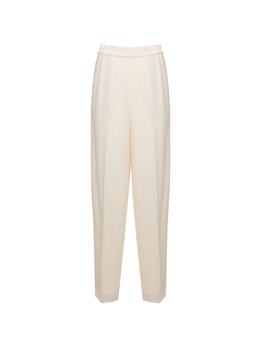 Fabiana Filippi beaded-trim elasticated-waistband trousers - Nude