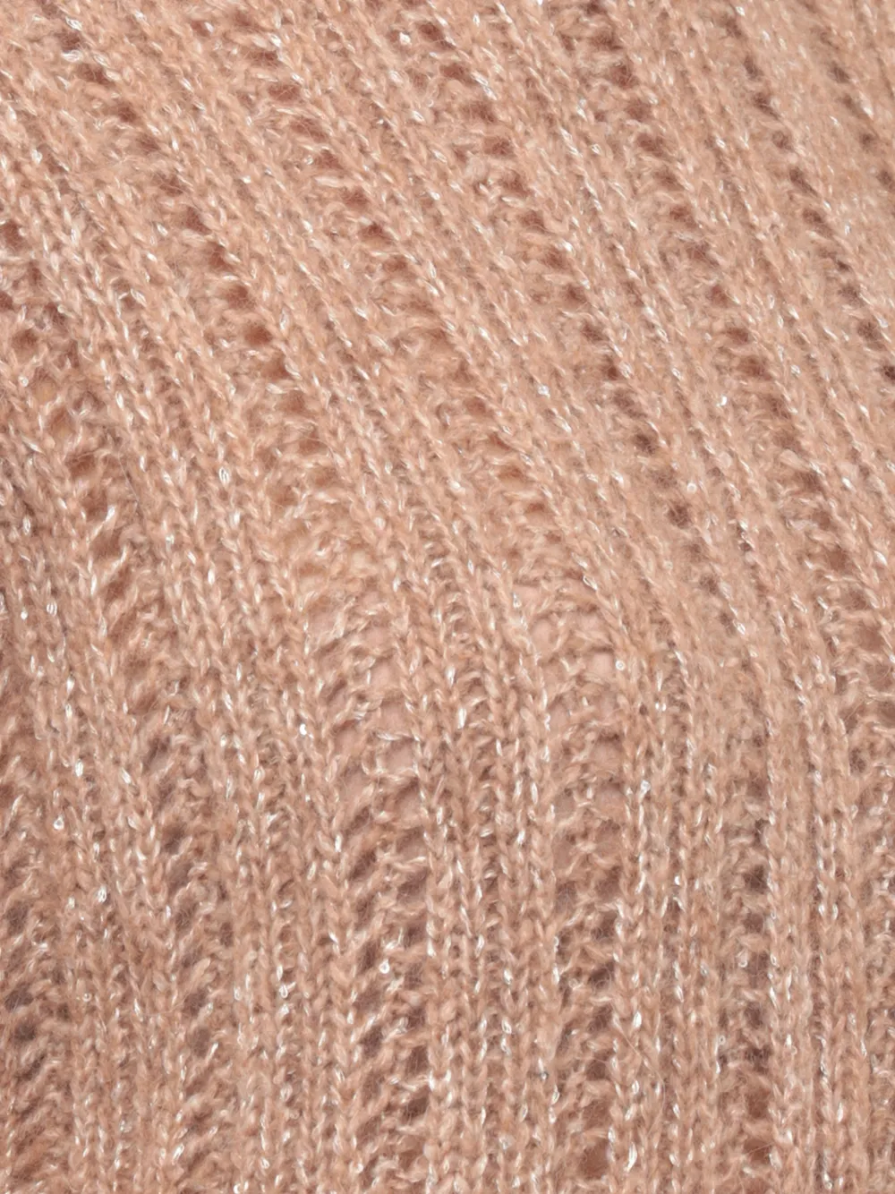 Peserico Opengebreide trui Beige