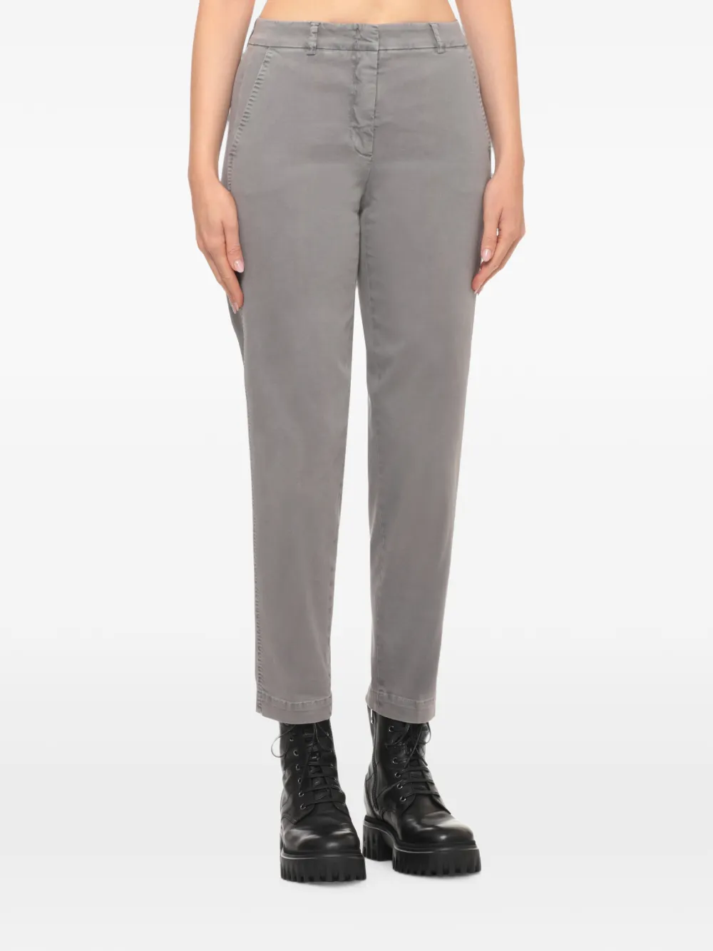Peserico Straight broek Grijs