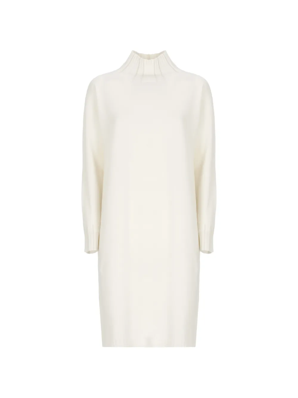 Fabiana Filippi Platinum ribbed-trim knit mini dress