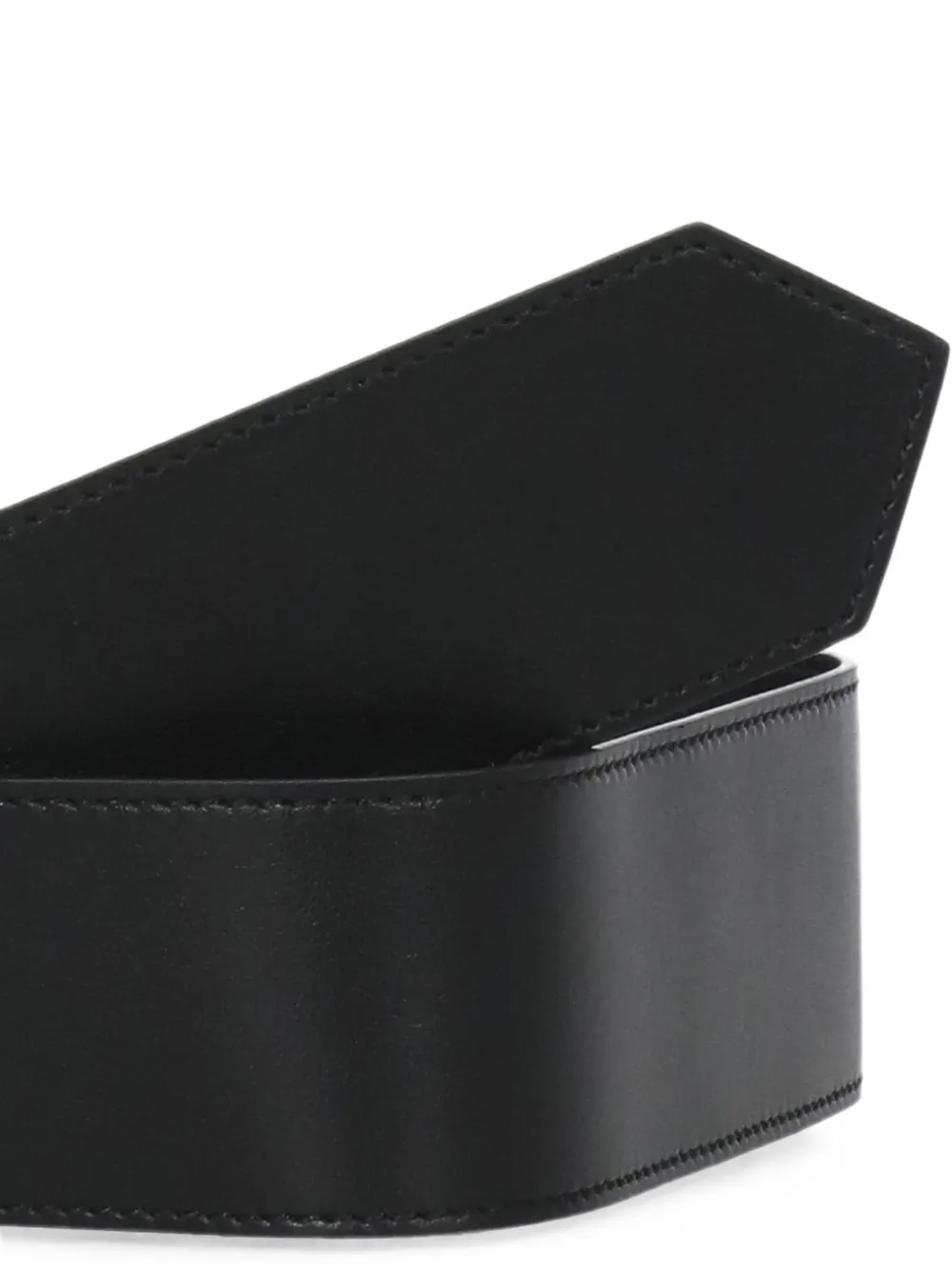 Fabiana Filippi buckle-fastening leather belt Zwart