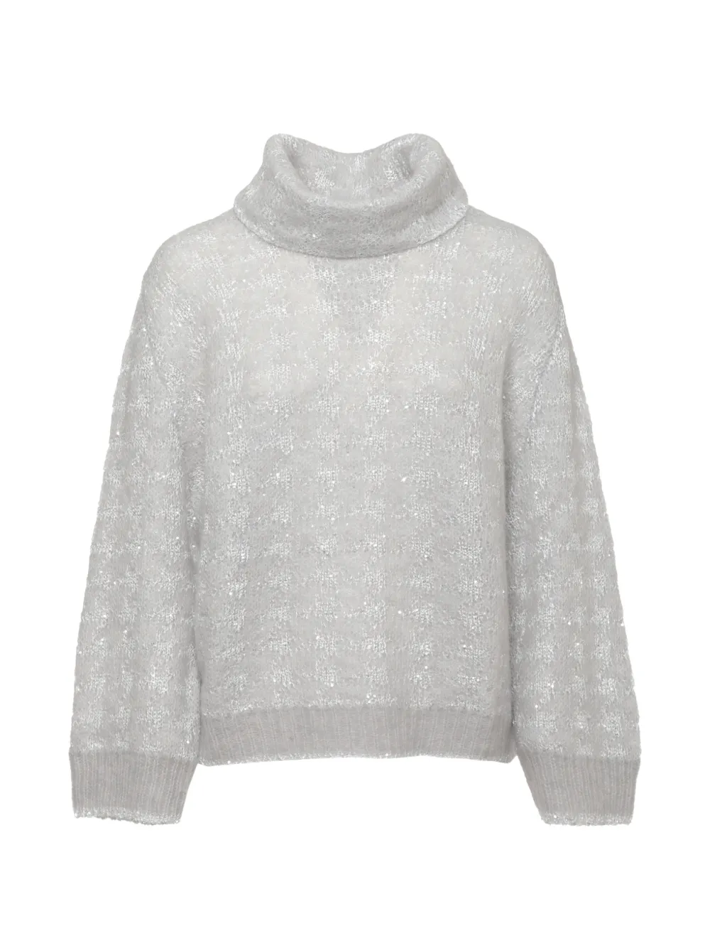 PANICALE sequin-embellished roll-neck sweater - Gris