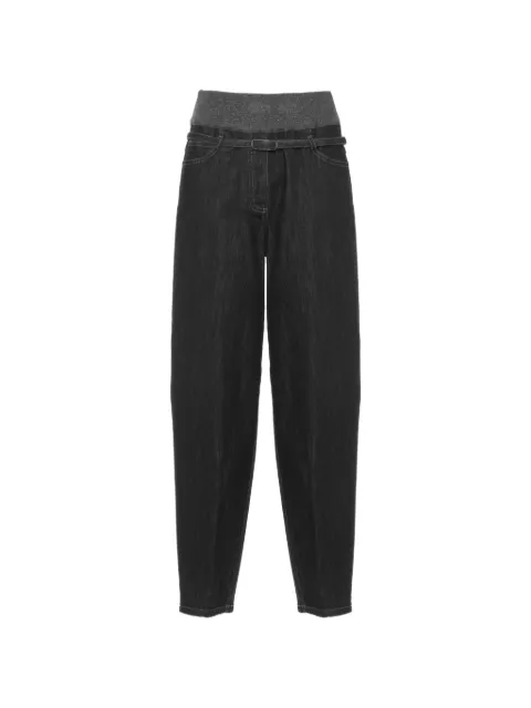 PANICALE jeans con cinturón y pretina tejida