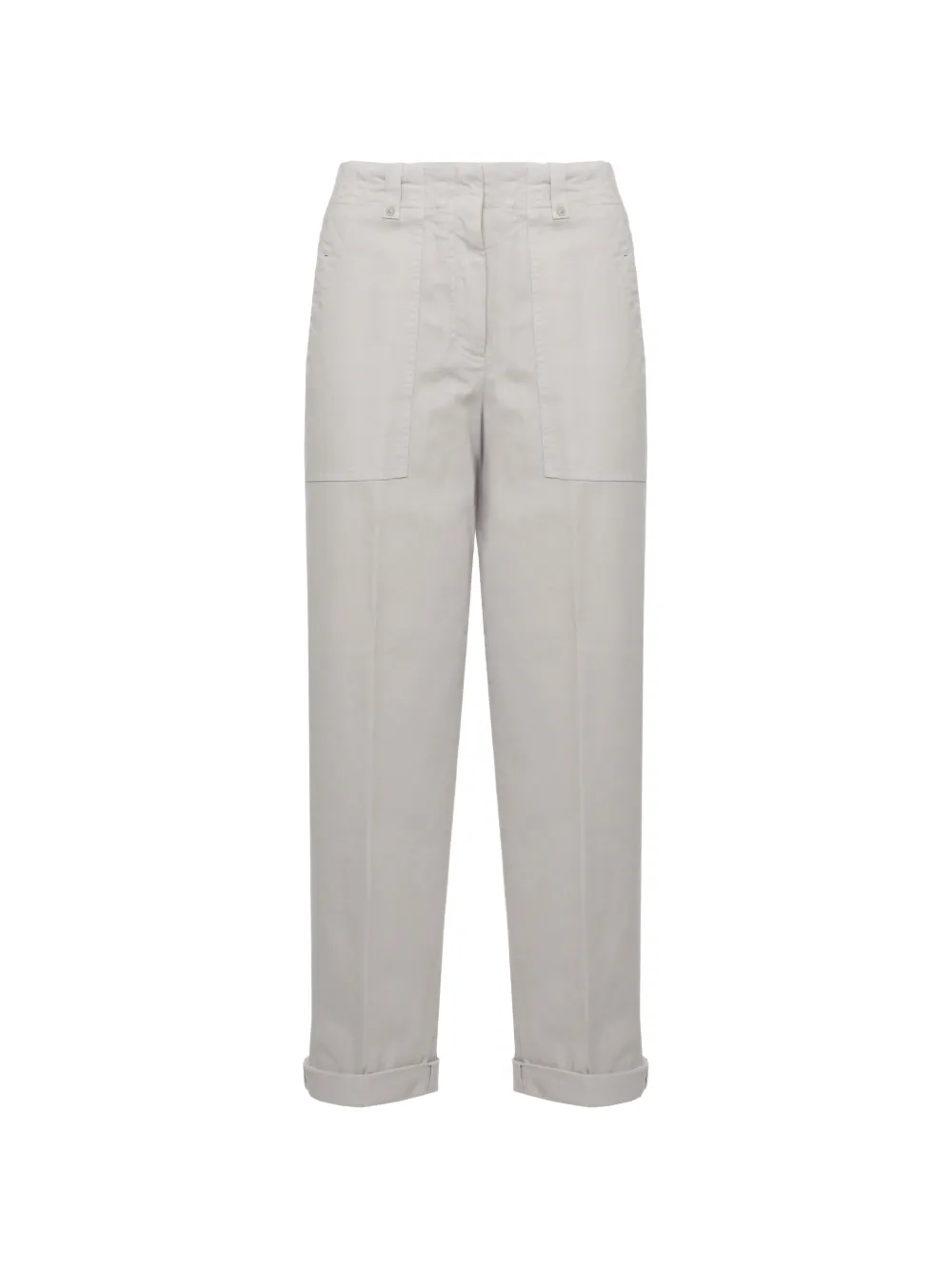 Peserico belt-loop turn-up trousers