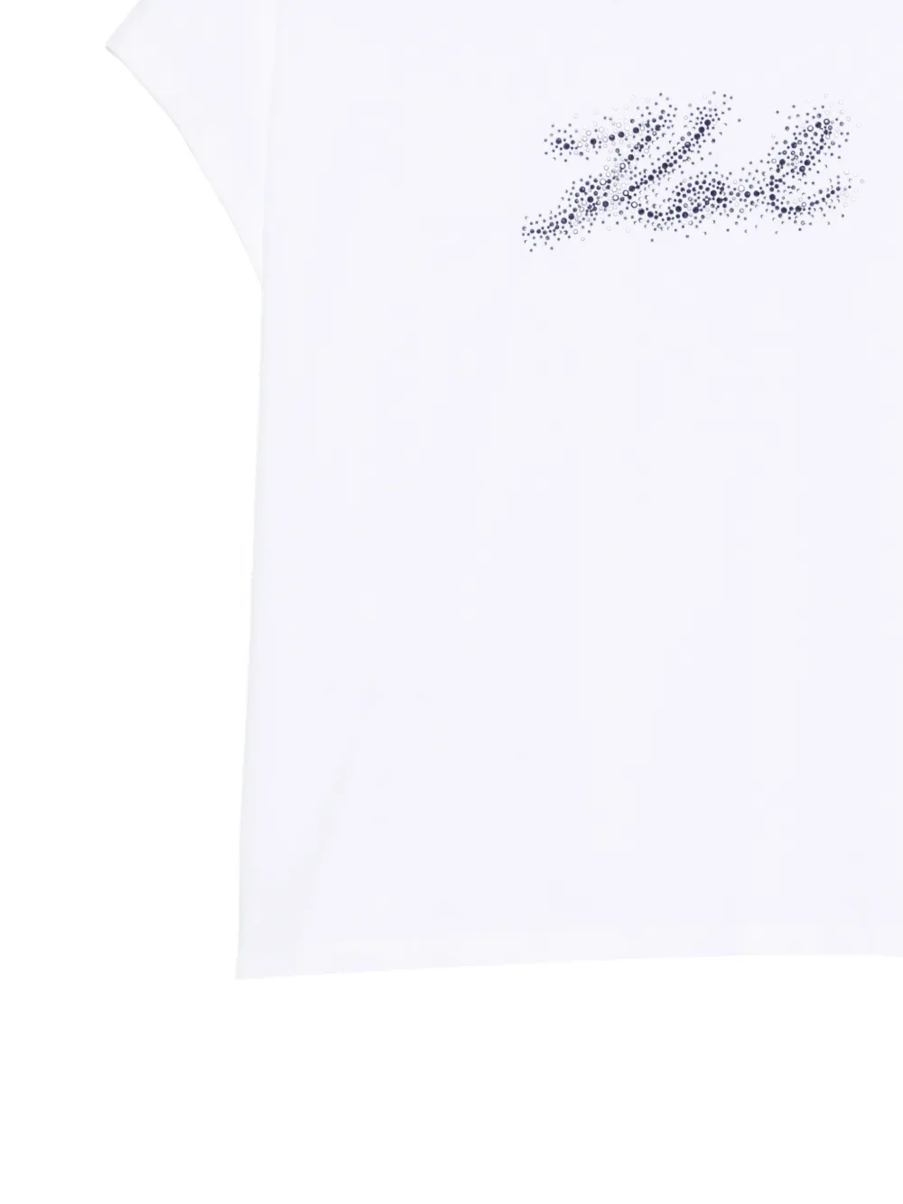 Karl Lagerfeld Rhinestone T-shirt met logo-print en verfraaid met kristallen Wit