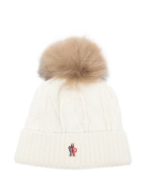 Moncler Grenoble cable-knit pompom beanie hat