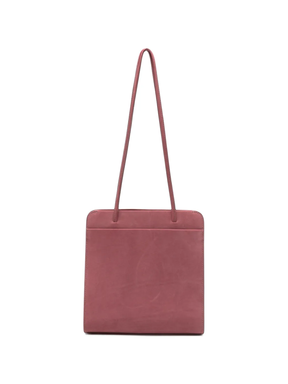Fane Lisse Leather Shoulder Bag In 핑크