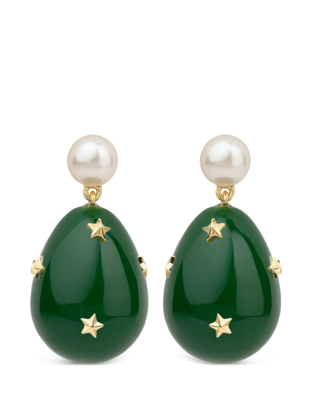 Eshvi mini boucles d'oreilles Galaxy - Vert Eshvi mini boucles d'oreilles Galaxy - Vert