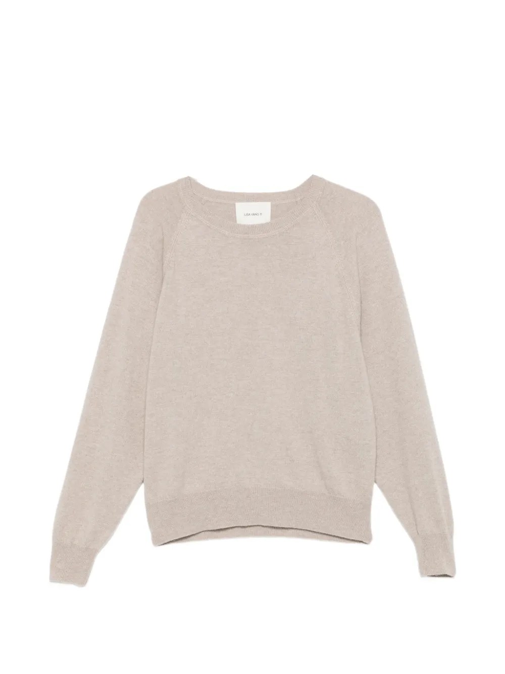 Lisa Yang Cambrie cut-out raglan-sleeve sweater