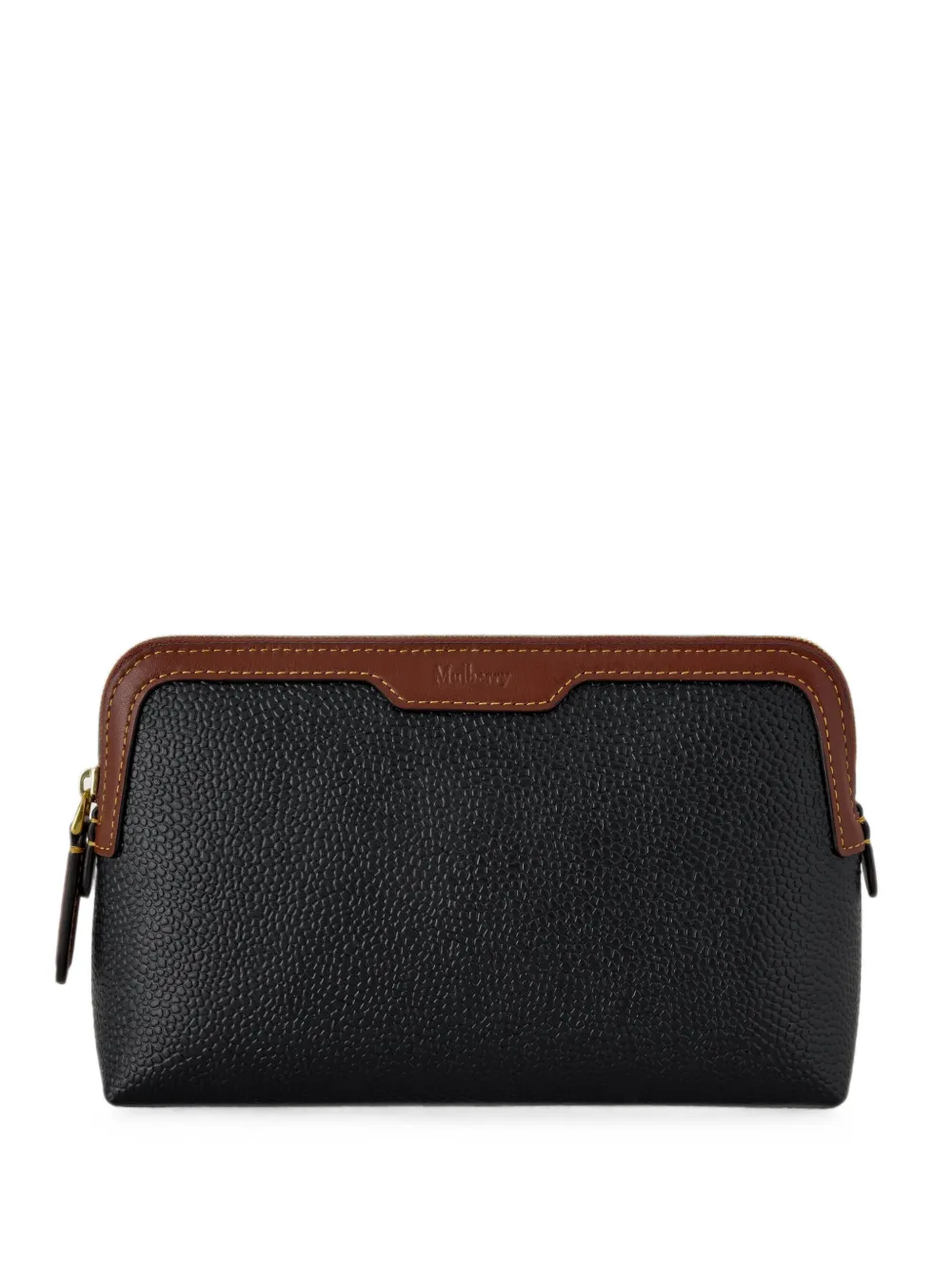 Mulberry grainy leather make up bag - Nero