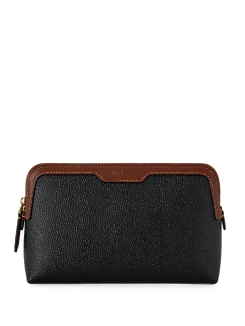 Mulberry grainy leather make up bag