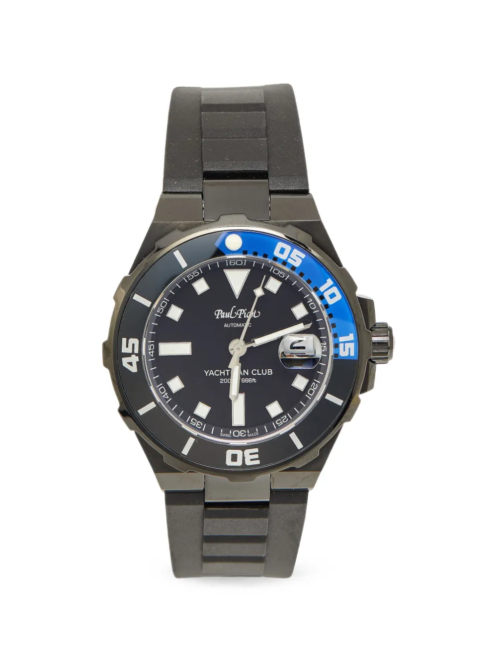 Paul Picot Yachtmanclub 43mm watch - Nero