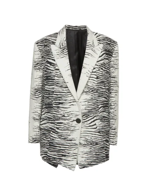 The Attico nederdelsæt i zebra-jacquard (sæt med to)