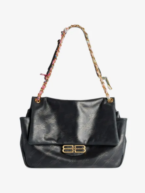 medium Darling Chain monogram-print shoulder bag