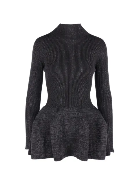 CFCL ribbed-knit peplum-hem sweater
