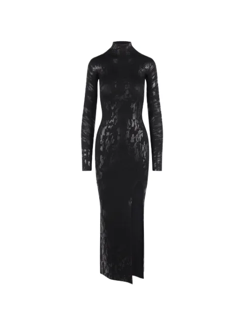 CFCL metallic-effect side-slit midi dress