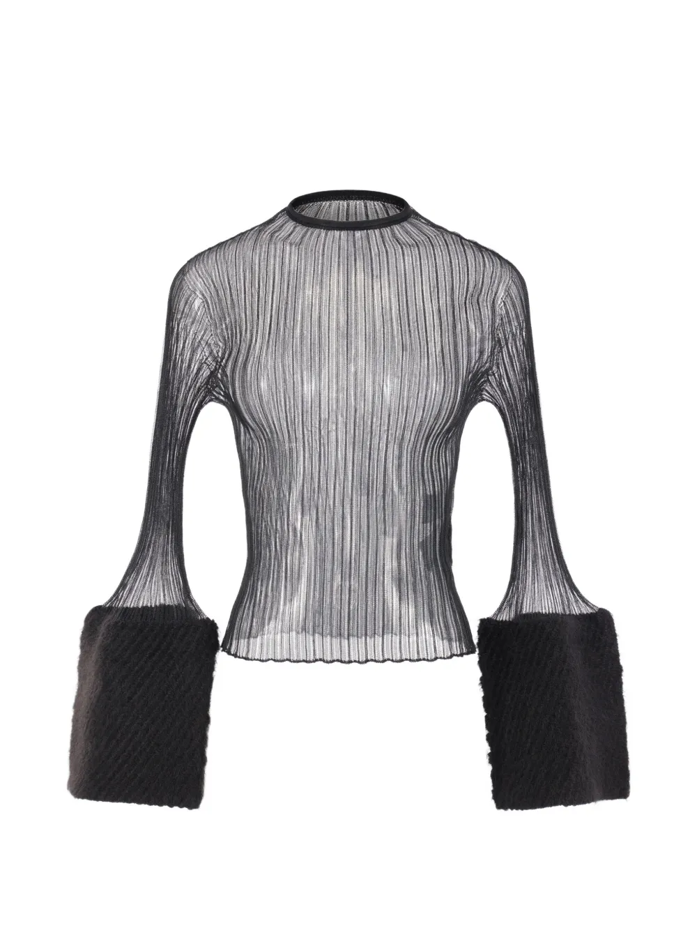 CFCL ribbed-knit long-sleeve top - Noir CFCL ribbed-knit long-sleeve top - Noir