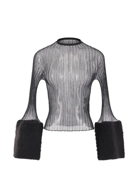 CFCL ribbed-knit long-sleeve top