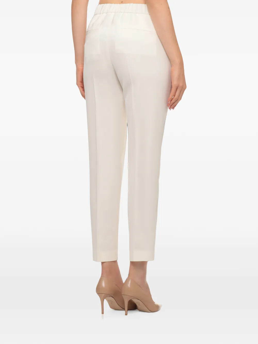 Peserico Aurea pantalon met kettingafwerking Wit