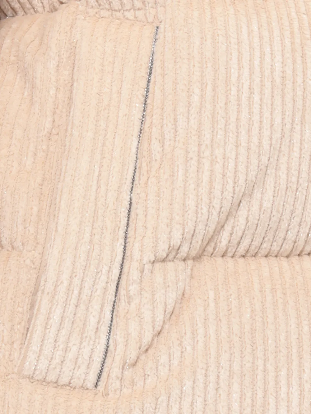 Peserico Gewatteerd ribfluwelen jack Beige