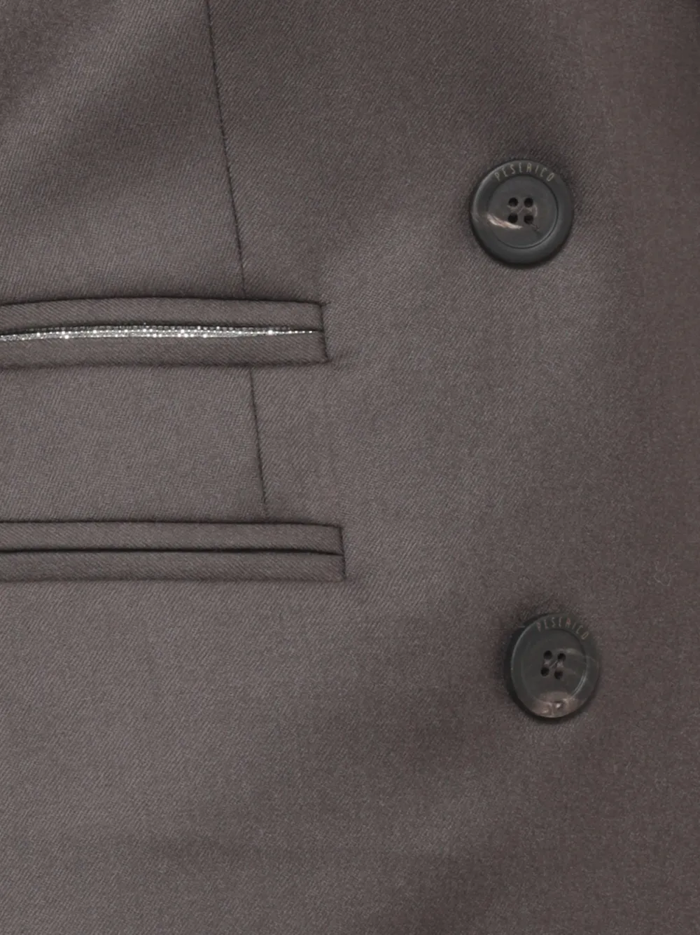 Peserico Blazer met dubbele rij knopen Grijs