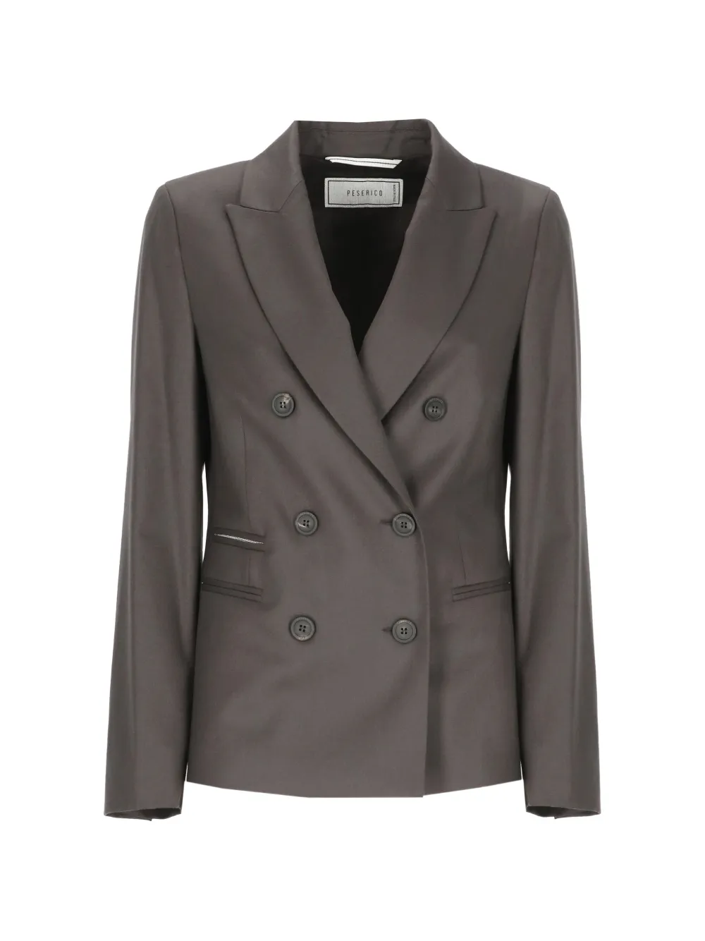 Peserico double-breasted virgin wool blazer - Gris Peserico double-breasted virgin wool blazer - Gris