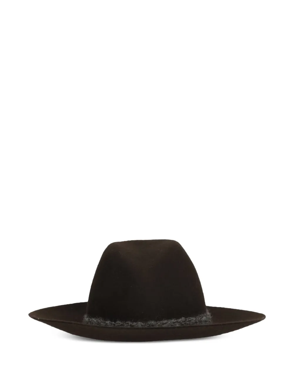 PANICALE logo-plaque hat - Marrone