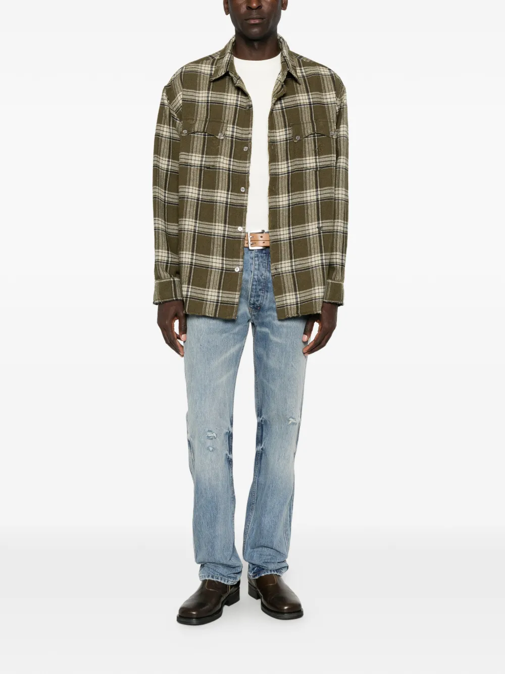 RHUDE Straight jeans Blauw