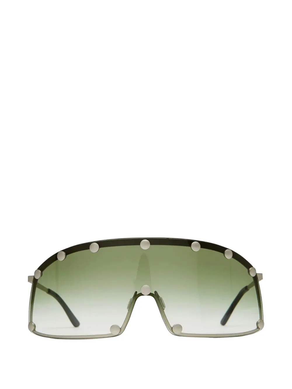 Rick Owens DRKSHDW Occhiali da sole Shielding geometrici - Argento