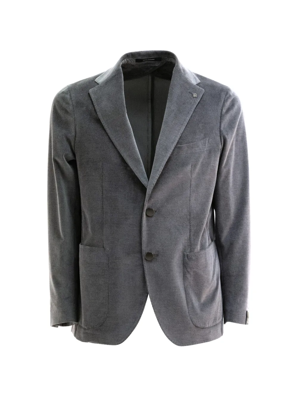 Tagliatore corduroy single-breasted blazer - Grau