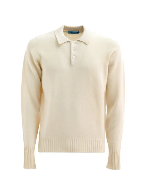 Drumohr Pullover mit Poloshirtkragen
