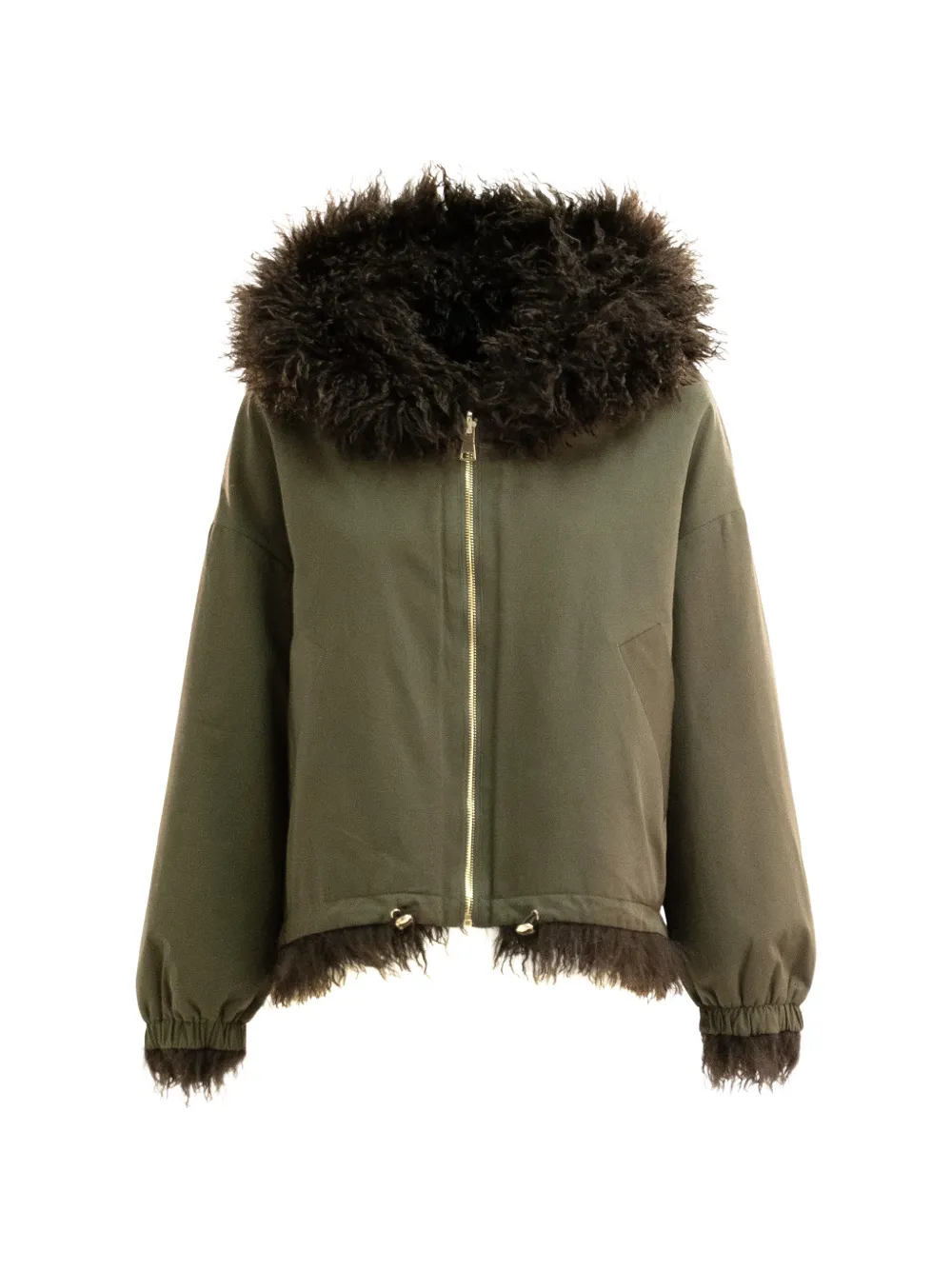 Bully Drawstring-waist Jacket In Green