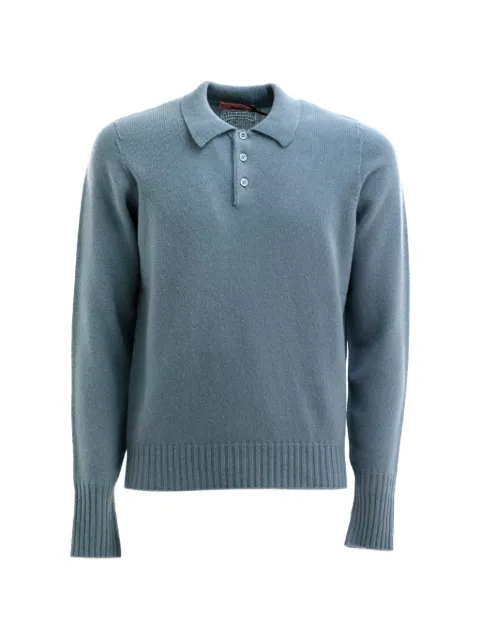 Drumohr polo-collar knitted sweater