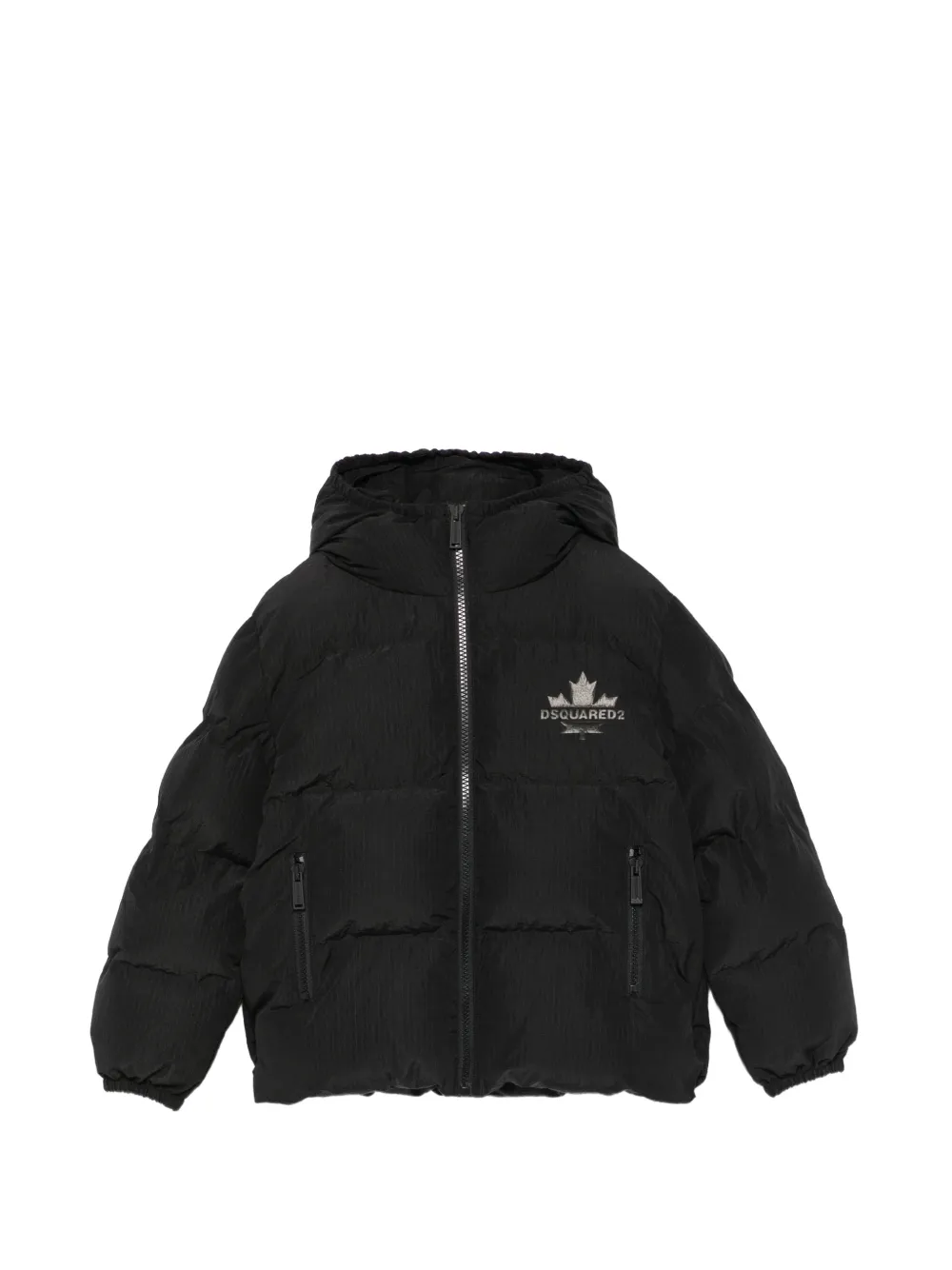 DSQUARED2 KIDS logo-print padded jacket - Nero