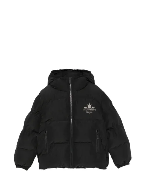 DSQUARED2 KIDS logo-print padded jacket