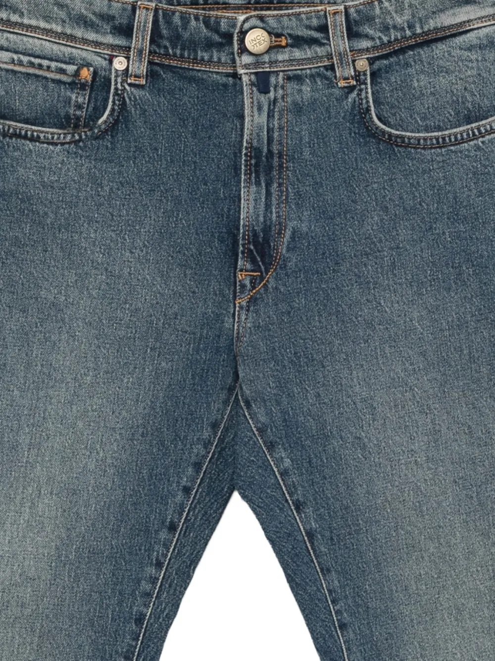 Incotex Jeans met vervaagd effect Blauw