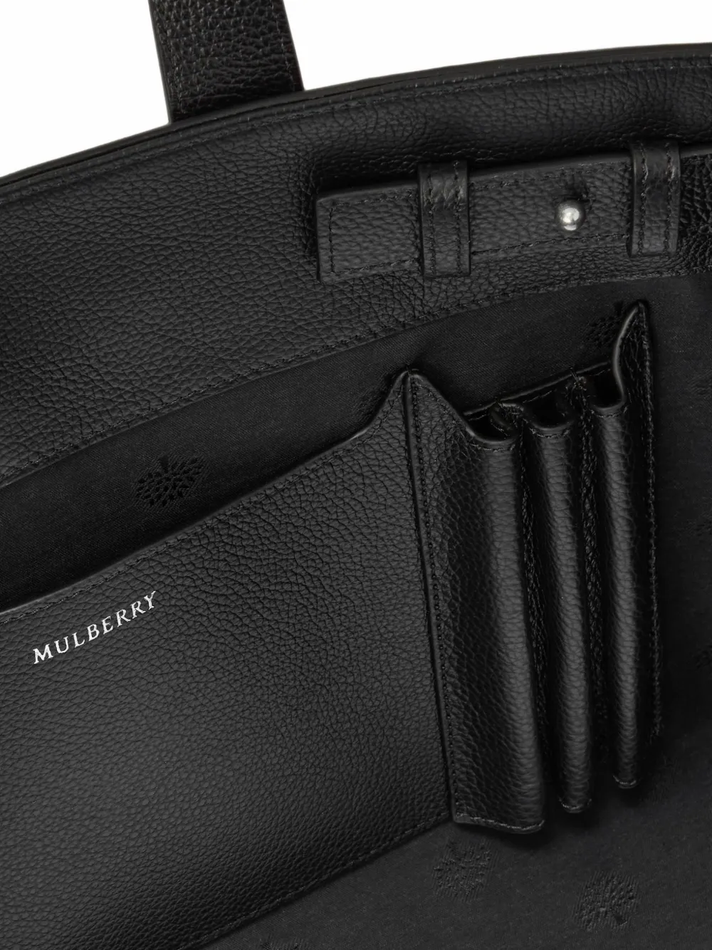 Mulberry Kleine Piccadilly leren messengertas Zwart