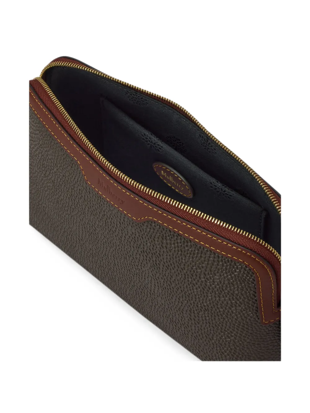 Mulberry Leren make-up tas Bruin