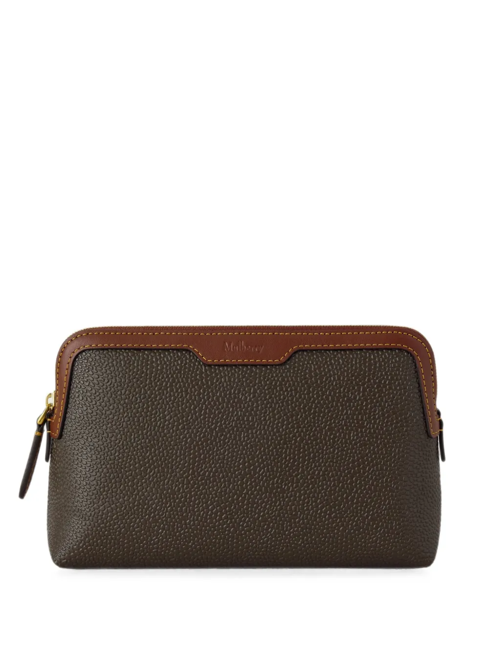 Mulberry grained leather make up bag