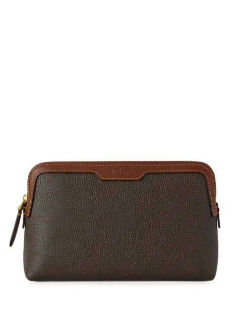 Mulberry grained leather make up bag