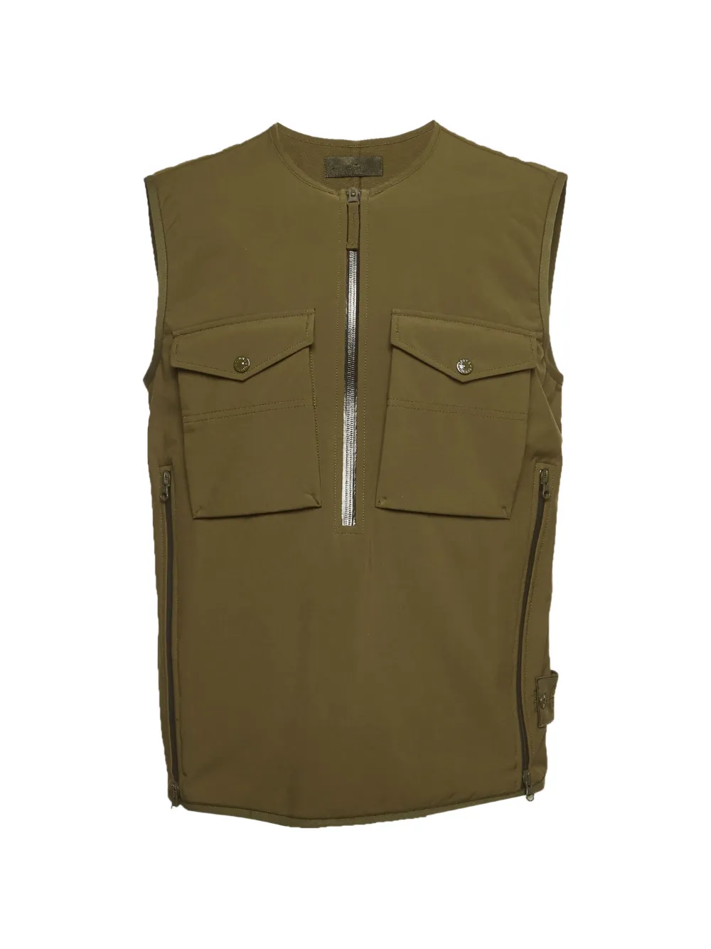 Pre-owned Stone Island Ghost Piece Vest In Green
