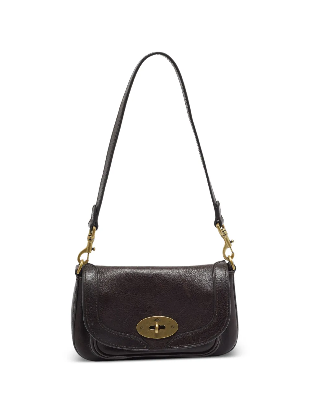 Mulberry Pre-Owned mini sac à main Belle à fermoir tourniquet - Marron Mulberry Pre-Owned mini sac à main Belle à fermoir tourniquet - Marron