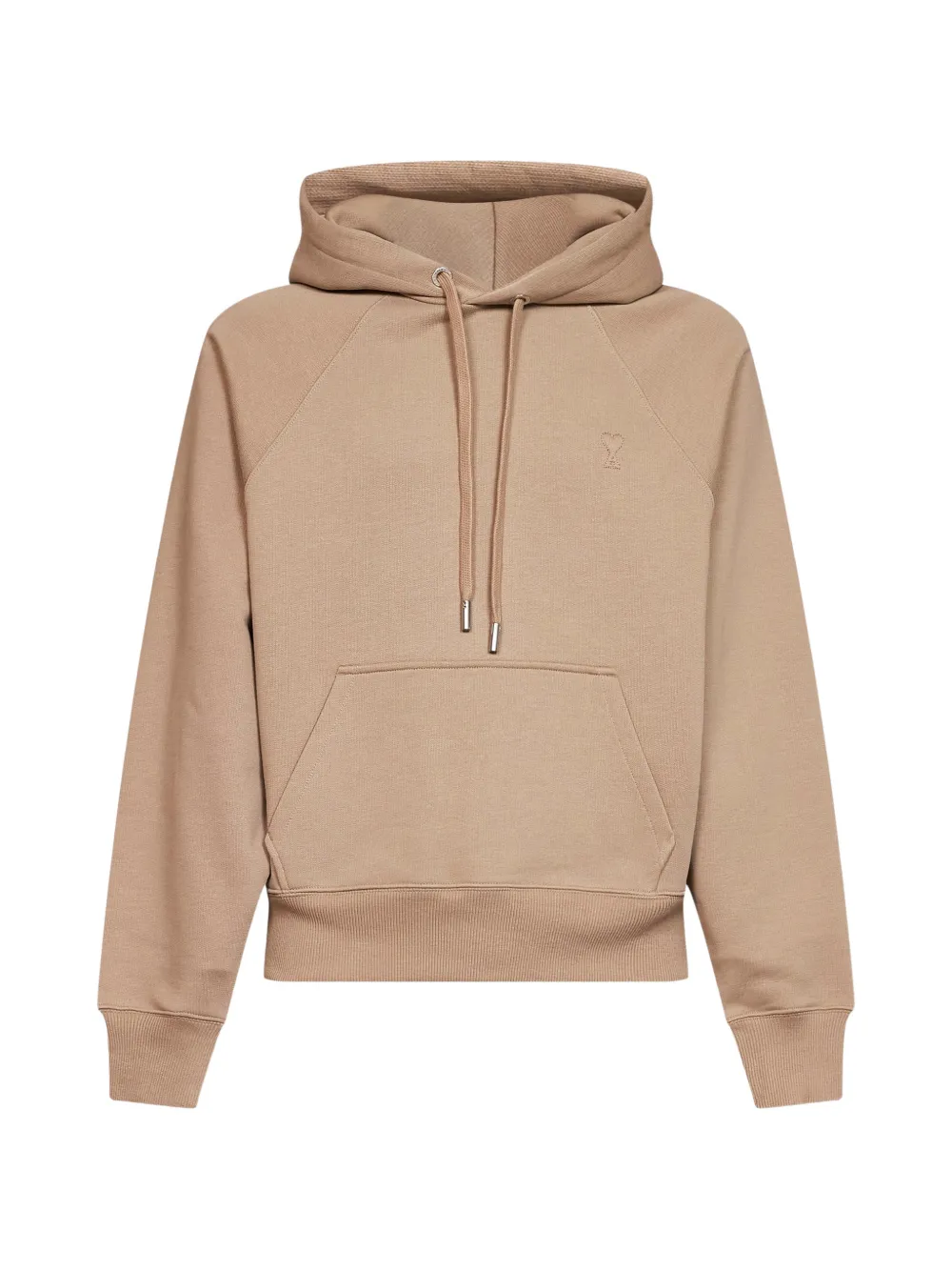 AMI Paris logo-embroidered hoodie - Toni neutri