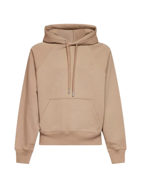 AMI Paris logo-embroidered hoodie