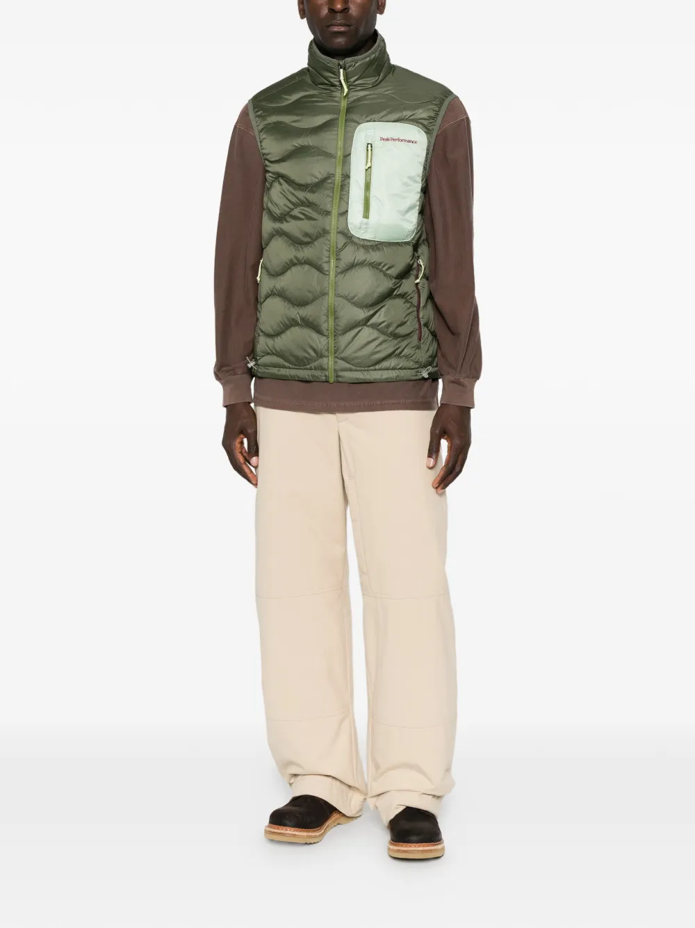 Peak Performance Gewatteerde bodywarmer Groen
