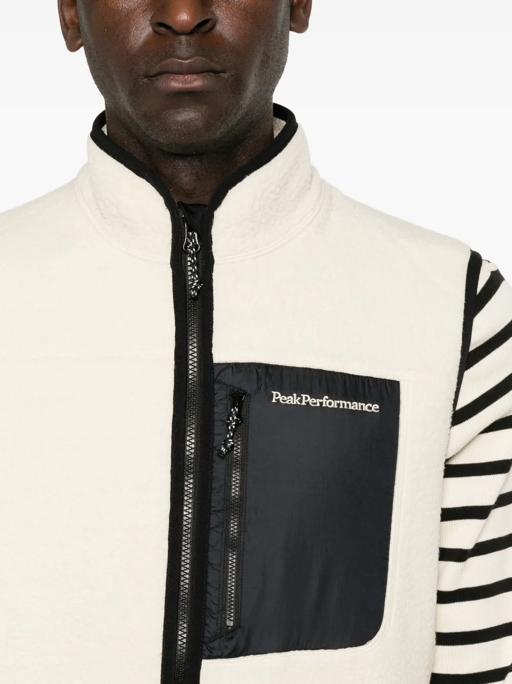 Peak Performance Fleece gilet met rits Beige