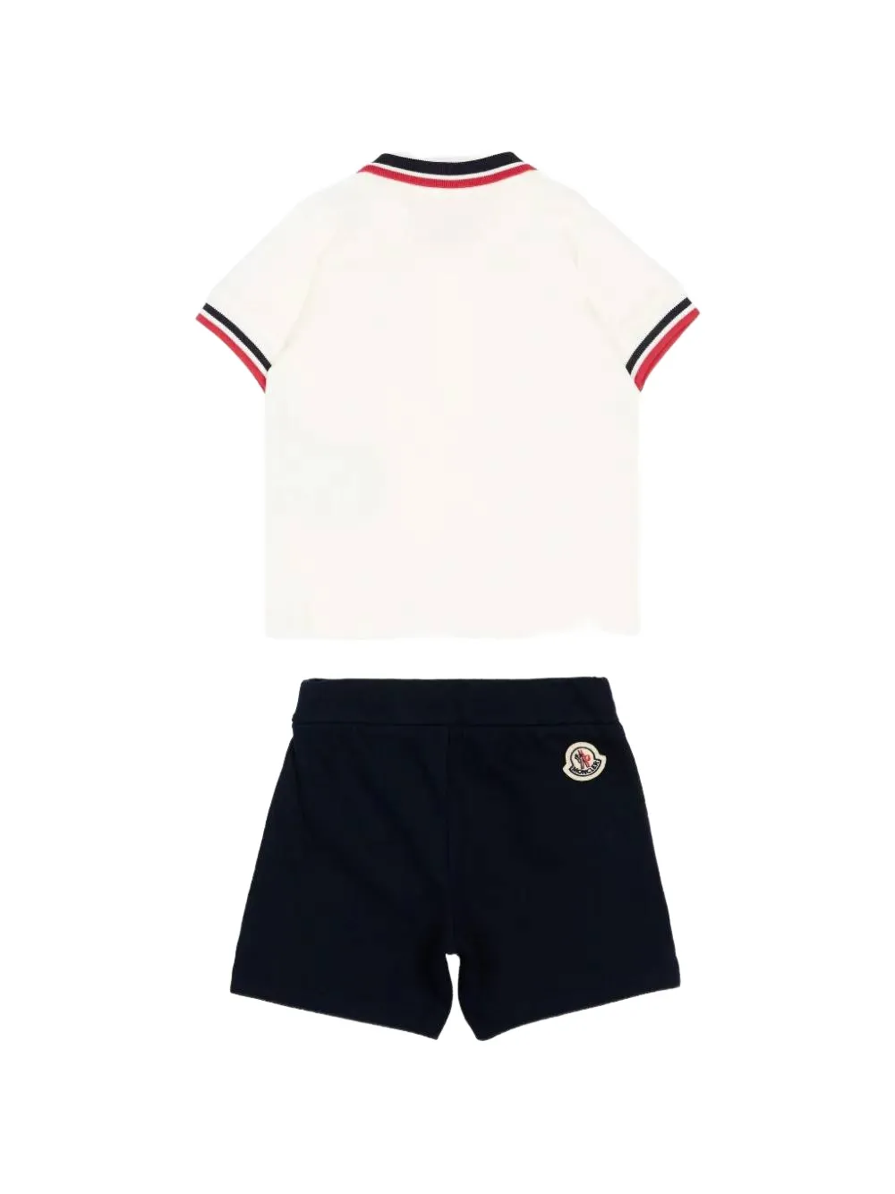 Moncler Enfant logo-patch striped-trim tracksuit Wit