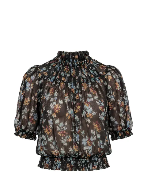Ulla Johnson floral-print smocked blouse